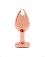 Rimba Toys - Pisa - Heart Shaped Butt Plug - Rose Gold