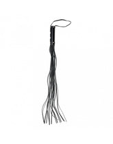 Rimba Bondage Play - Peitsche mit 19 Saiten (80 cm) - Schwarz