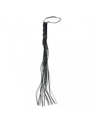 Rimba Bondage Play - Peitsche mit 19 Saiten (80 cm) - Schwarz