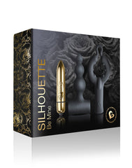 Rocks-Off - Be Mine Set - Cockring, Bullet und Anal Vibrator - Schwarz / Gold