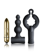 Rocks-Off - Be Mine Set - Cockring, Bullet und Anal Vibrator - Schwarz / Gold