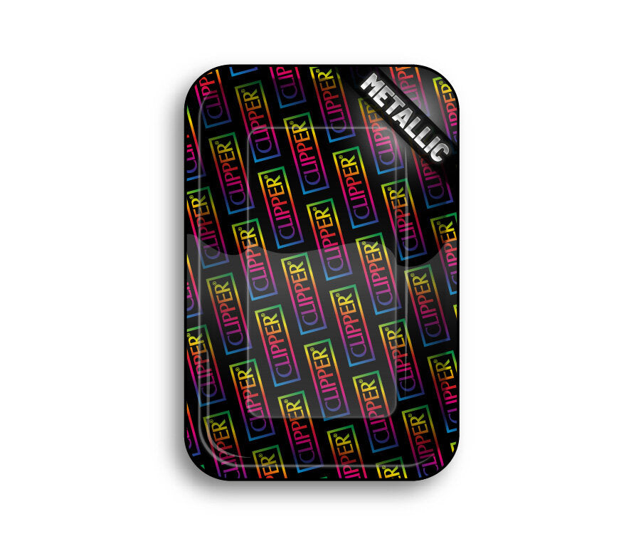Rolling Tray - 27.5 x 17.5cm - Clipper Logo Rainbow