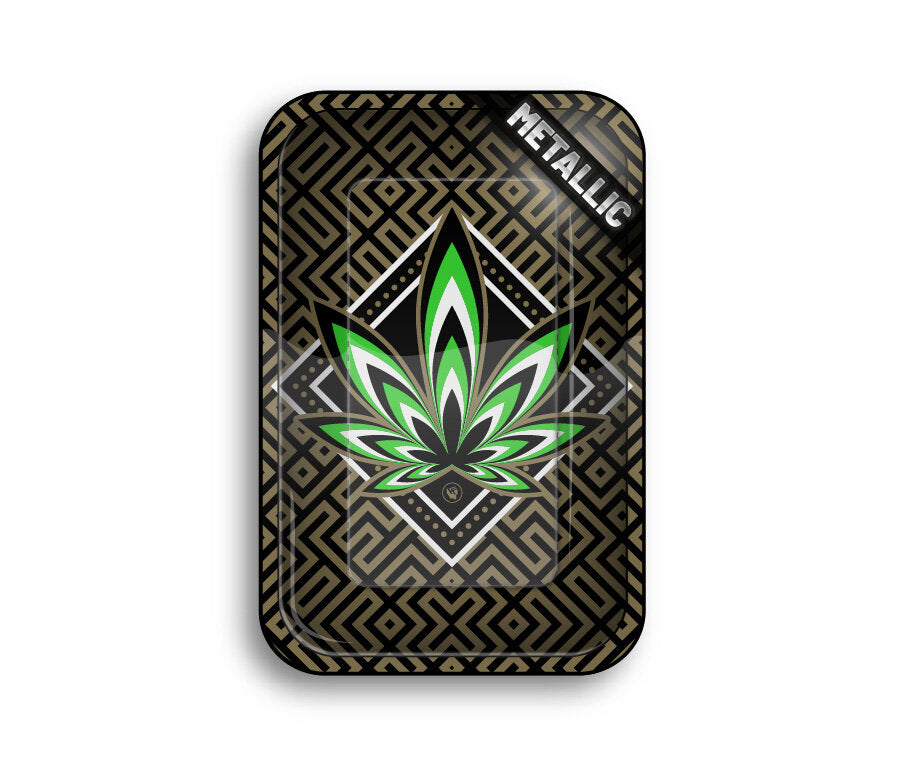 Rolling Tray - 27.5 x 17.5cm - Leaves 34 4/4