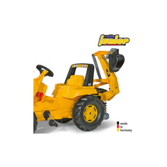 RollyToys Junior Trettraktor CAT mit Frontlader & Heckbagger