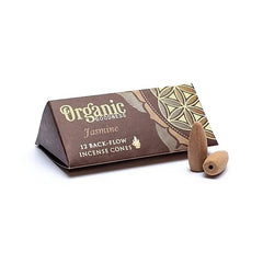 Rückfluss Räucherkegel - Organic Goodness - Jasmin - Display - 6 x 12 Stück