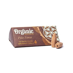 Rückfluss Räucherkegel - Organic Goodness - Palo Santo - Display - 6 x 12 Stück