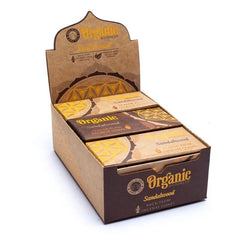 Rückfluss Räucherkegel - Organic Goodness - Sandelholz - Display - 6 x 12 Stück