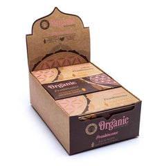 Rückfluss Räucherkegel - Organic Goodness - Weihrauch - Display - 6 x 12 Stück