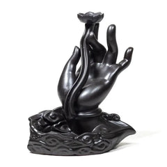Rückfluss Räucherschale - Lotus Hand - 1 Stück