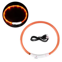 *S2 Visio-Pet Leuchthalsband, 40 cm, orange