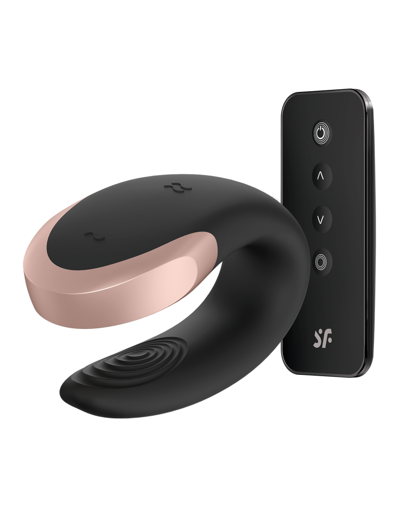 Satisfyer - Double Love - Luxury Partner Vibrator - Schwarz