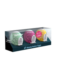 2: Satisfyer - Masturbator-Ei-Set (3 Stück) - Riffle, Bubble, Fierce
