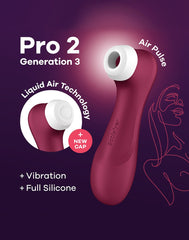 Satisfyer - Pro 2 Generation 3 - Air Pulse Vibrator - Rot