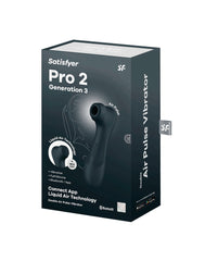 Satisfyer - Pro 2 Generation 3 - Air Pulse Vibrator (mit App-Steuerung) - Schwarz