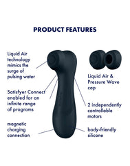 Satisfyer - Pro 2 Generation 3 - Air Pulse Vibrator (mit App-Steuerung) - Schwarz