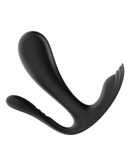 3: Satisfyer - Top Secret+ - Tragbarer Vibrator mit Analstimulator - Schwarz