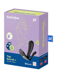 2: Satisfyer - Top Secret+ - Tragbarer Vibrator mit Analstimulator - Schwarz