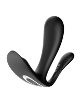 1: Satisfyer - Top Secret+ - Tragbarer Vibrator mit Analstimulator - Schwarz