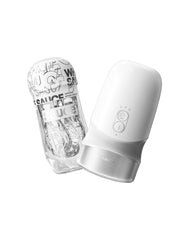 Sauce - Extra Sauce - Elektronischer Masturbator mit weißem Saucenbecher - Weiß