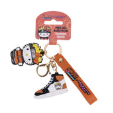Schlüsselanhänger - Hello Kitty x Naruto Shippuden - rot / schwarz - Display - 24 Stück