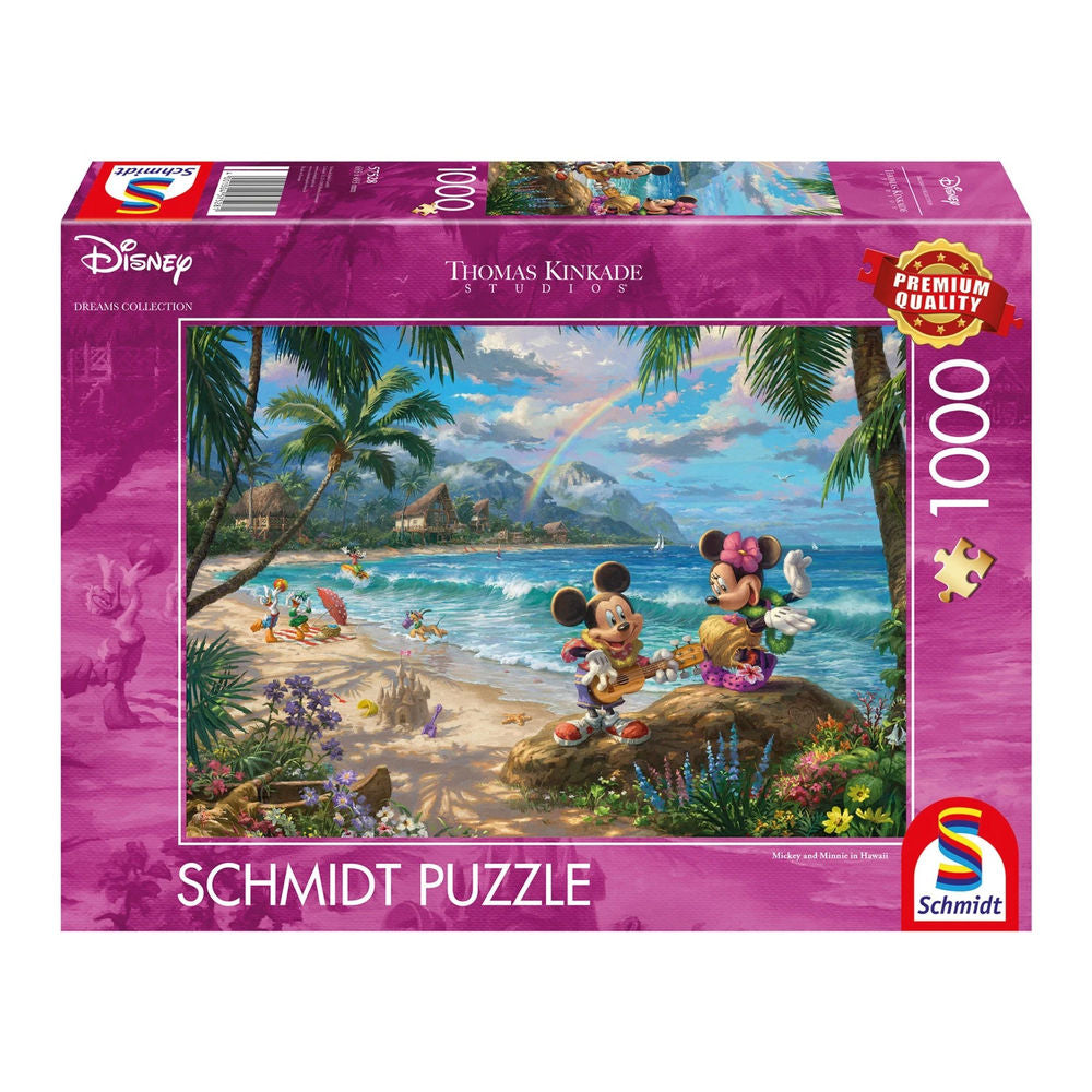 Puzzle Disney Mickey & Minnie in Hawaii, 1000 Teile