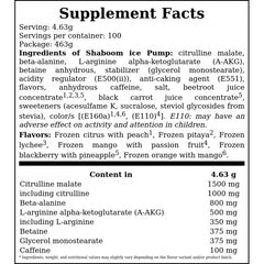 SHAABOOM ICE PUMP - 463g - Icy Orange Mango