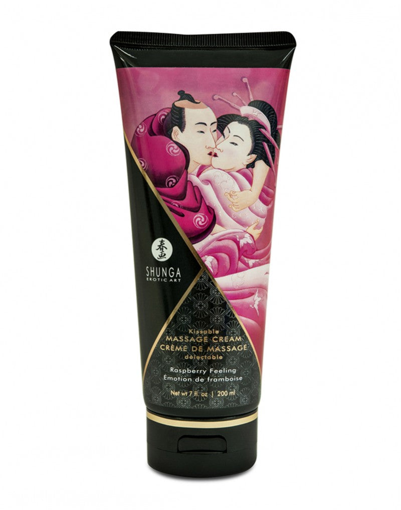 Shunga - Essbare Massagecreme - Raspberry Feeling - 200 ml