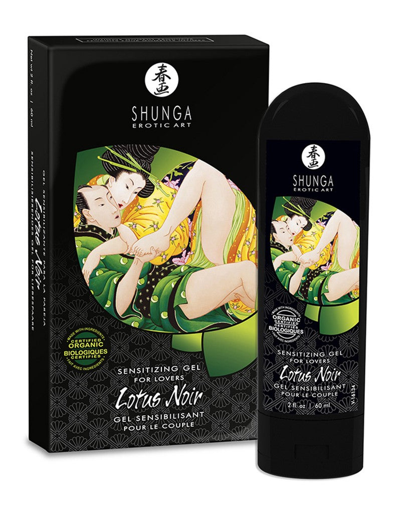 1: Shunga - Lotus Noir - Sensibilisierendes Gel für Verliebte - 60 ml