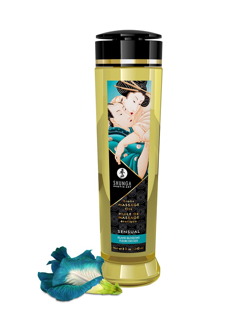 Shunga - Massage Öl - Sensual Island Flowers - 240 ml