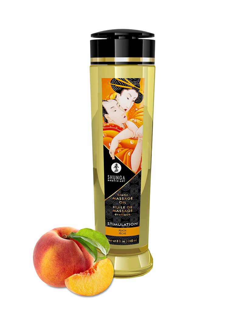 1: Shunga - Massage Öl - Stimulation Peach - 240 ml