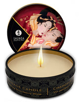 1: Shunga - Mini-Massagekerze - Sparkling Strawberry Wine - 30 ml