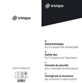 InVape Sicherheitstipps Liquids & Verdampfer Flyer