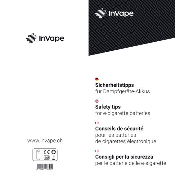 InVape Sicherheitstipps Akkus Flyer