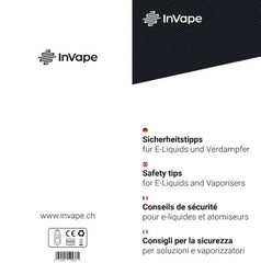 InVape Sicherheitstipps Liquids & Verdampfer Flyer