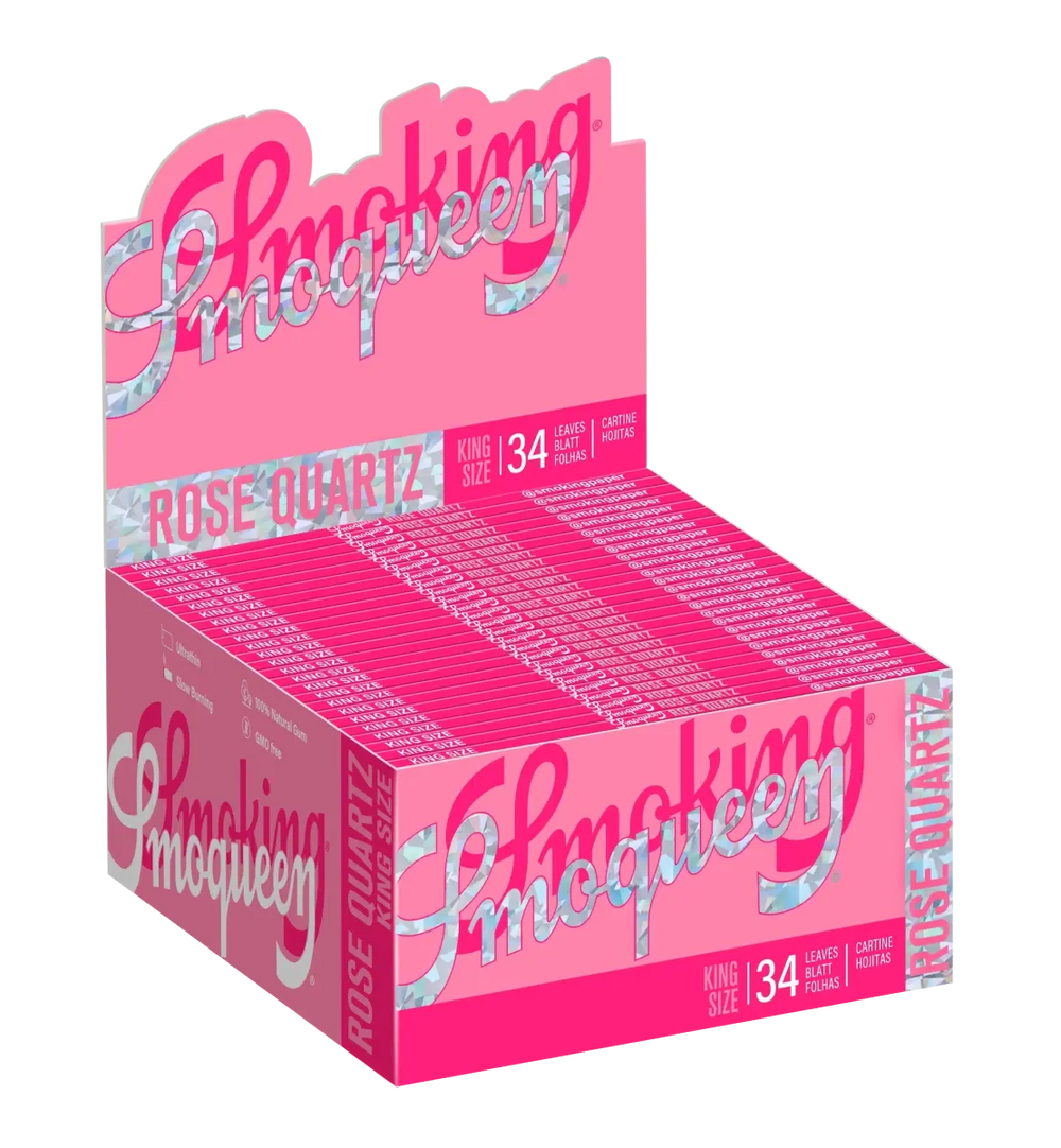 Smoking - Smoqueen - Kingsize - Rose Quartz - Box - 50 x 34 Stück