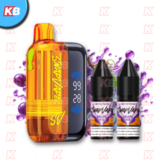 SnapVape Starter Kit | Akkuträger + Leerpod + 2x E-Liquid Grape Ice (20mg/ml)