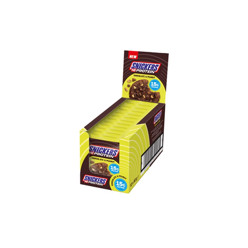 Snickers High Protein Cookie - 60g - Chocolate Peanut x12