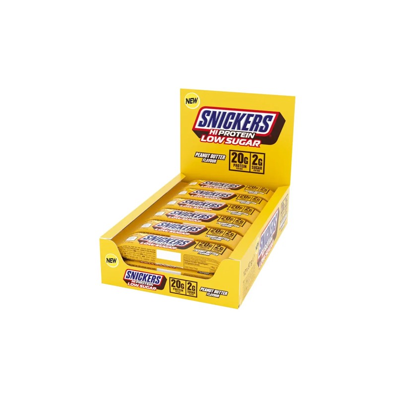 Snickers HIProtein LowSugar Bar 57g - Peanut Butter x12