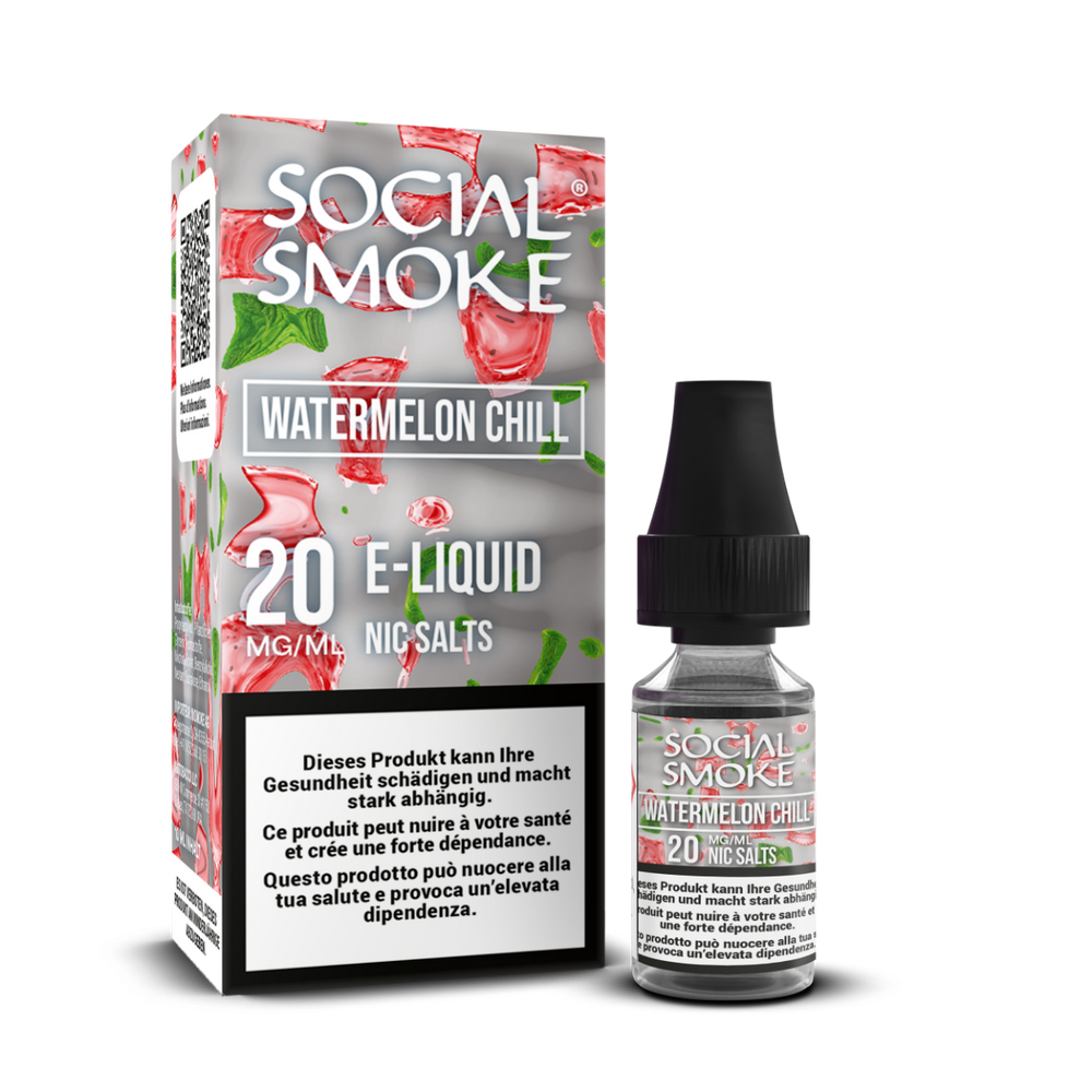 Social Smoke Liquids 20mg, Watermelon Chill