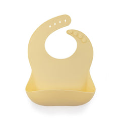 SOINA Silikon Lätzchen, pastel yellow