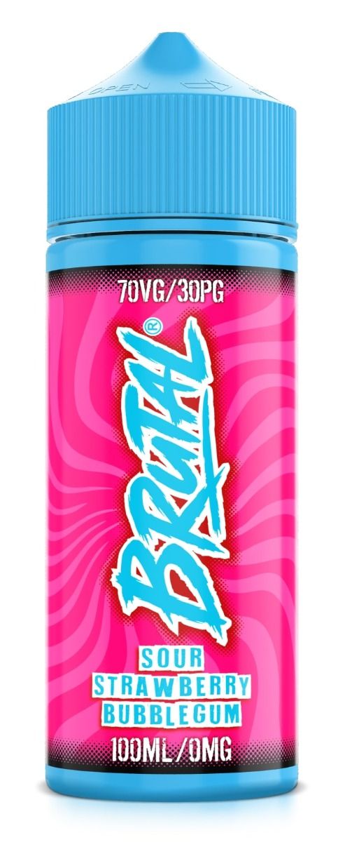 Just Juice BRUTAL - SOUR STRAWBERRY BUBBLEGUM - 100ml - Shortfill