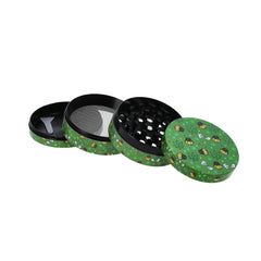 Metall Grinder, stoned Smiley 4tlg.