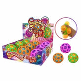 Squeeze Glitzer Ball mit Netz 8cm