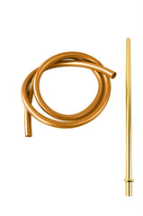 Mata Leon Silikonschlauch Matt mit Alumundstück 40cm - Gold