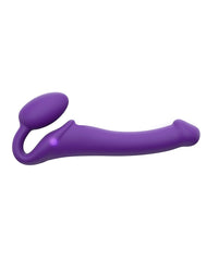 1: Strap-On-Me – Biegsamer Strap-On-Vibrator mit Fernbedienung, Größe M – Violett