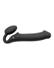 Strap-On-Me – Biegsamer Strap-On-Vibrator mit Fernbedienung, Größe XL – Schwarz