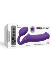 Strap-On-Me – Biegsamer Strap-On-Vibrator mit Fernbedienung Größe XL – Violett