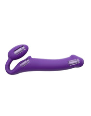 Strap-On-Me – Biegsamer Strap-On-Vibrator mit Fernbedienung Größe XL – Violett