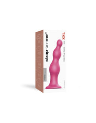 Strap-On-Me - Dildo Plug Beads Größe XXL - Metallisches Rosa