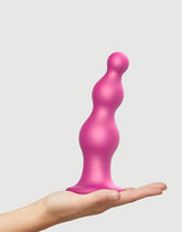 Strap-On-Me - Dildo Plug Beads Größe XXL - Metallisches Rosa